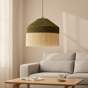 Boho Chic Macrame Dome Pendant Light